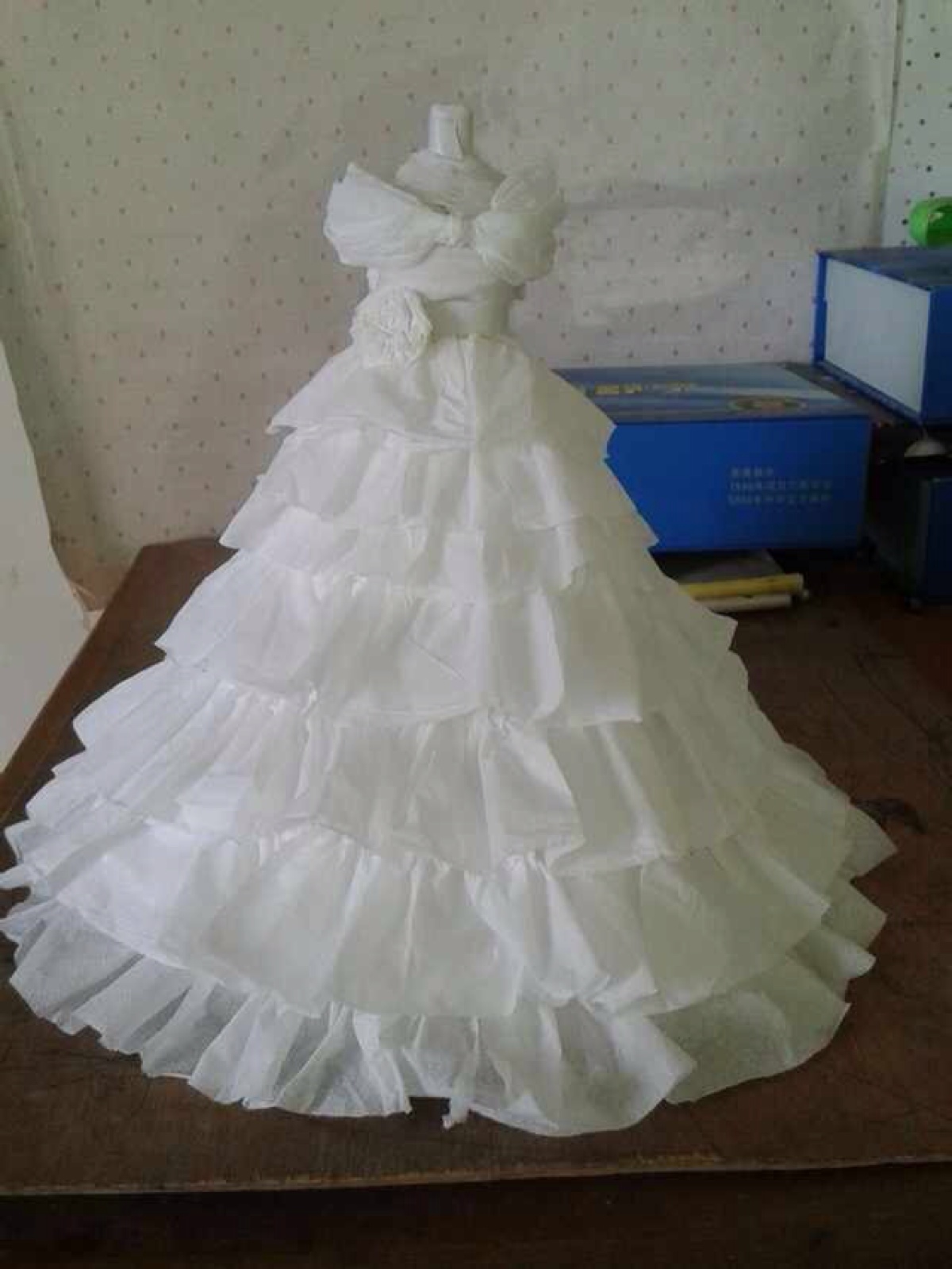 纸嫁衣，纸做婚纱模型的奇迹
