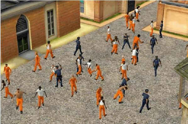 手机游戏进入监狱里-囚犯玩手机游戏，牢房也变成了游戏场