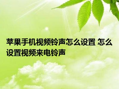 手机铃声设置苹果_苹果14手机铃声怎么设置_铃声苹果设置手机不响
